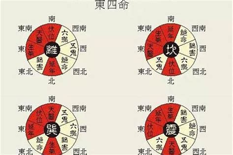 东四命西四命对照表|东四命西四命速查表